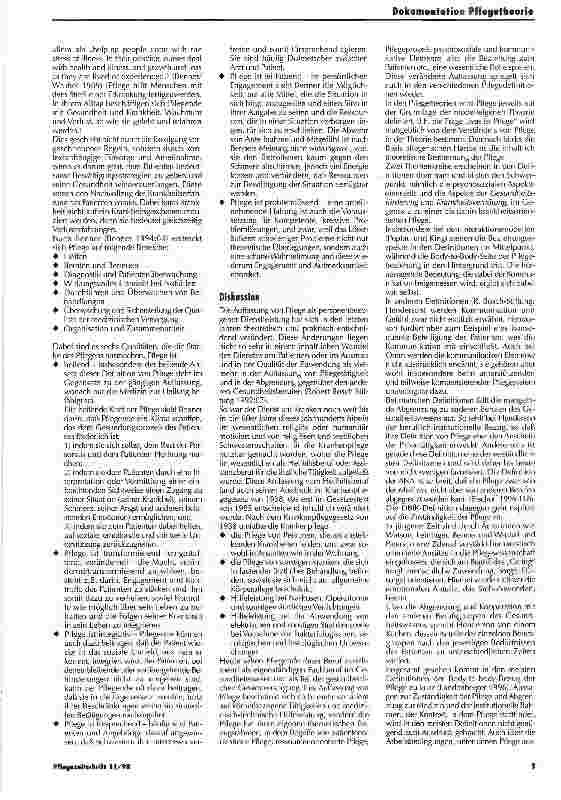 Vorschauseite 4: Pflege - Zum Begriff und seiner Bedeutung in Theorie und Forschung: Definition und Vergleich