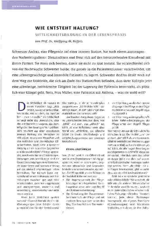 Vorschauseite 1: WIE ENTSTEHT HALTUNG?