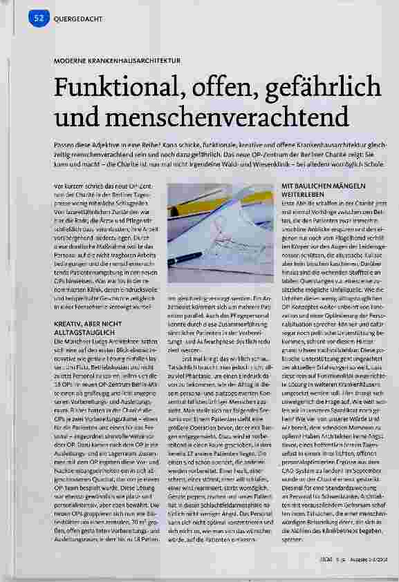 Vorschauseite 1: Funktional, offen, gefährlich und menschenverachtend