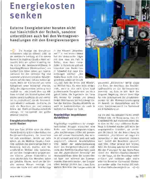 Vorschauseite 1: Energiekosten senken
