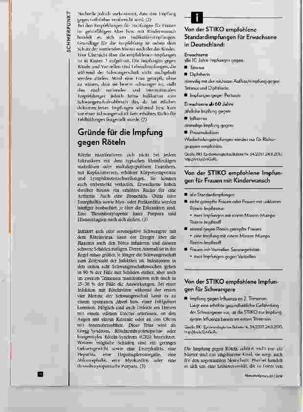 Vorschauseite 2: Impfen vor und während der Schwangerschaft