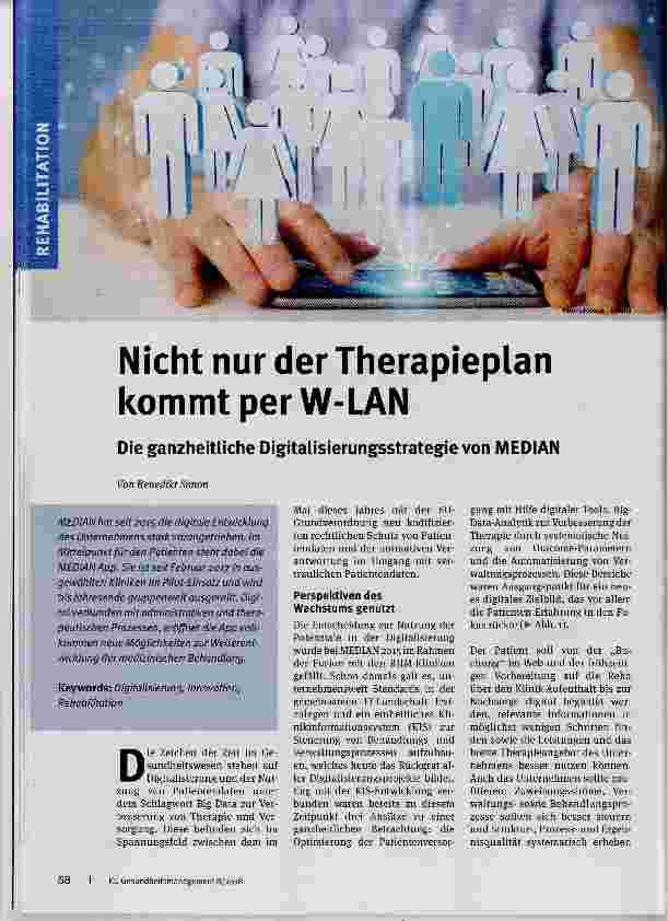 Vorschauseite 1: Nicht nur der Therapieplan kommt per W-LAN