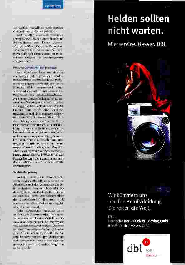 Vorschauseite 4: Denunziation oder nicht?