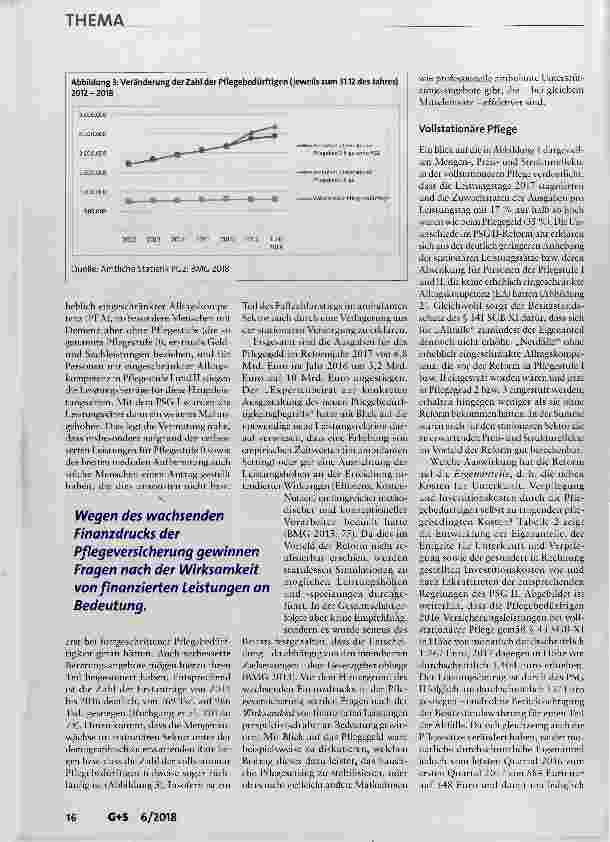 Vorschauseite 4: „Die Pflegeversicherung boomt“: Mehrausgaben der Pflegeversicherung-Retrospektive und Projektion