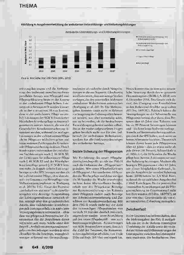 Vorschauseite 6: „Die Pflegeversicherung boomt“: Mehrausgaben der Pflegeversicherung-Retrospektive und Projektion