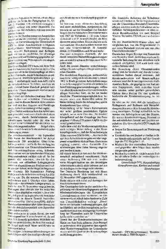 Vorschauseite 2: Zur Diskussion: Weiterbildung - Finanzielle Förderung nur im Einzelfall