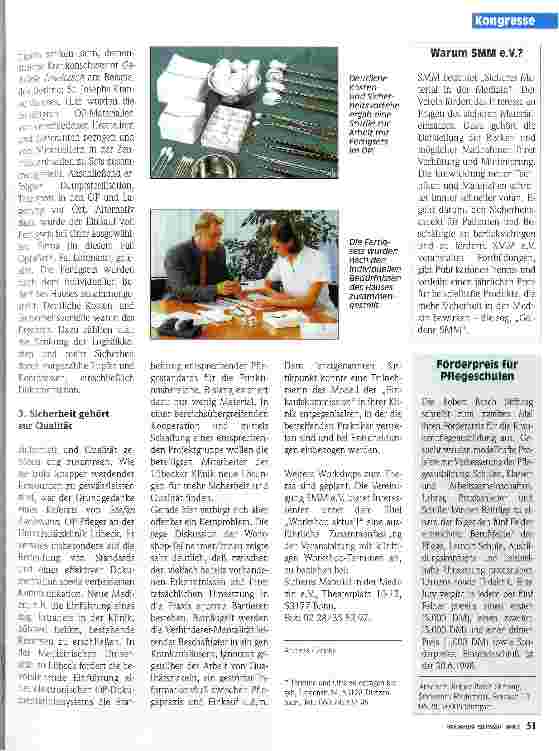 Vorschauseite 2: Mehr Sicherheit im OP Ergebnisse eines Workshops