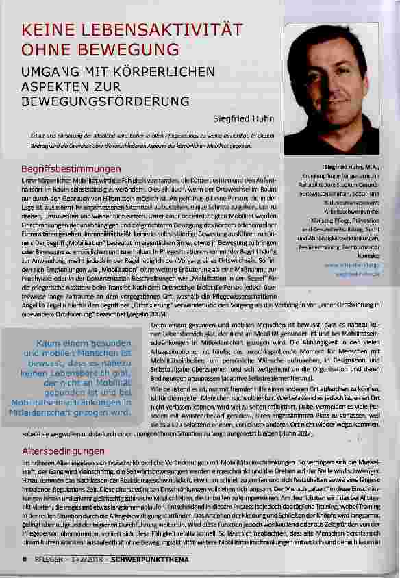 Vorschauseite 1: KEINE LEBENSAKTIVITAT OHNE BEWEGUNG