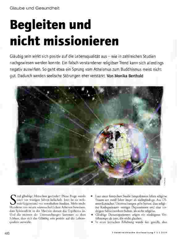 Vorschauseite 1: Begleiten und nicht missionieren