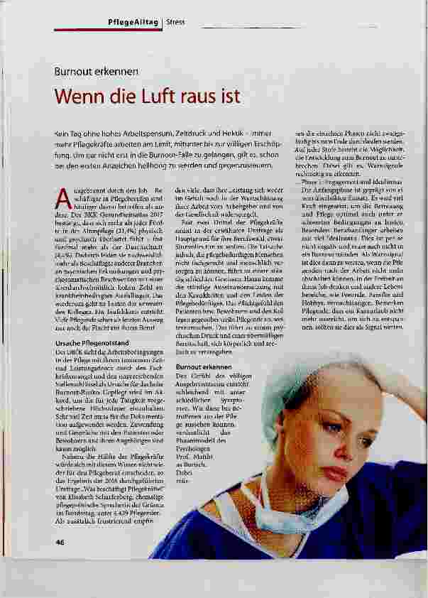 Vorschauseite 1: Wenn die Luft raus ist