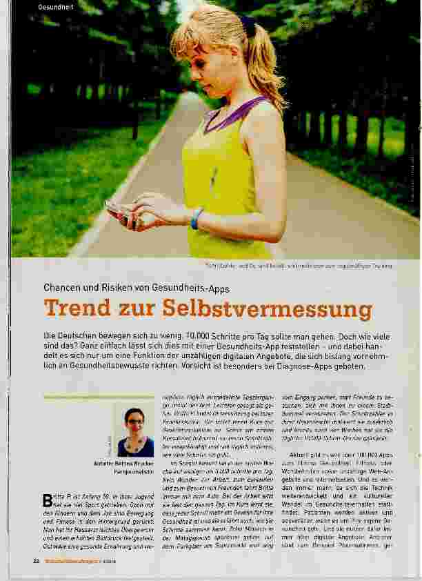 Vorschauseite 1: Trend zur Selbstvermessung
