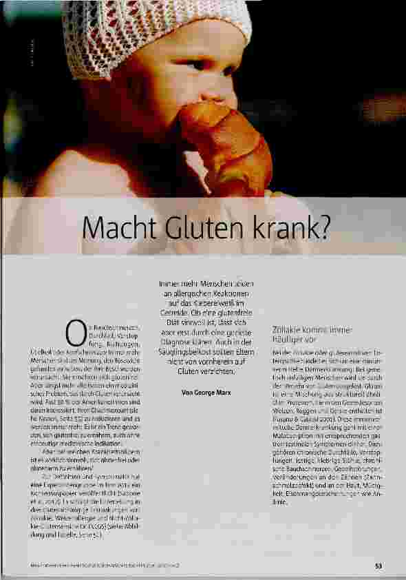 Vorschauseite 1: Macht Gluten krank?