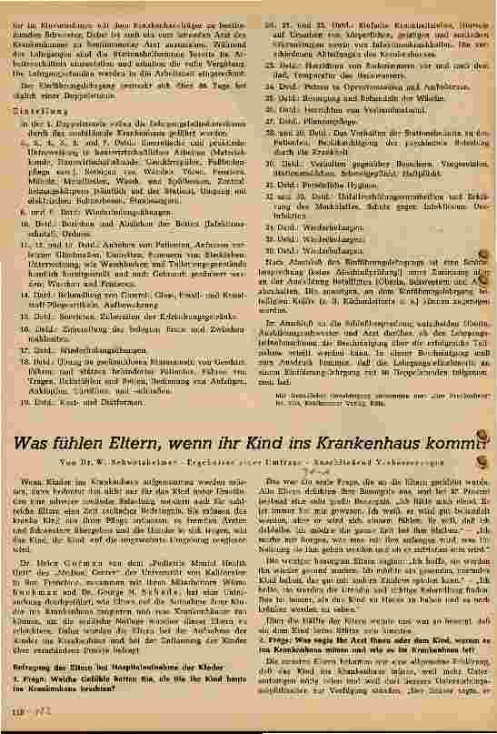 Vorschauseite 1: Was fühlen Eltern, wenn ihr Kind ins Krankenhaus kommt?