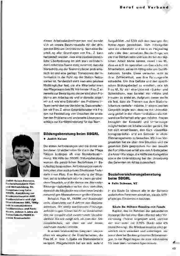 Vorschauseite 2: Aus dem Beratungsalltag des SBGRL (Teil 2)