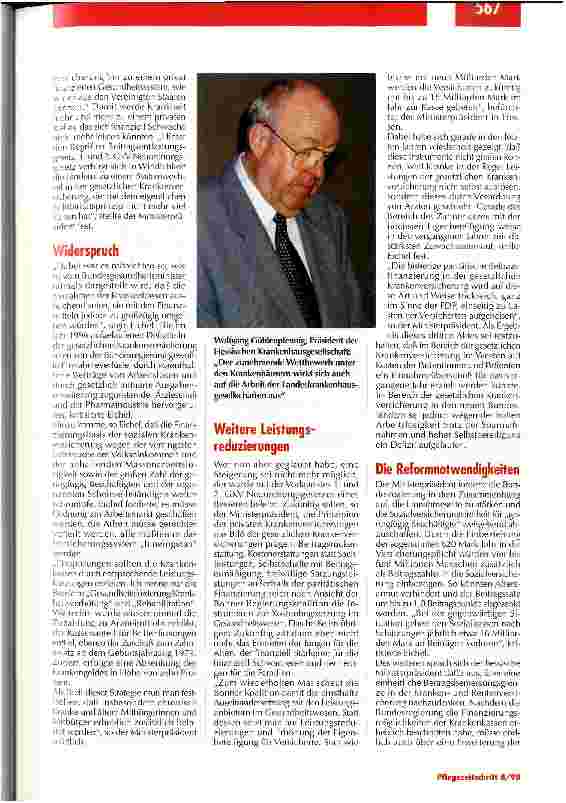 Vorschauseite 2: Die Krankheit wird zum privaten Risiko 50 Jahre Krankenhausgesellschaft in Hessen