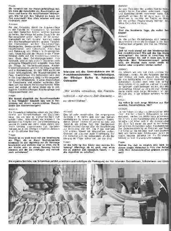 Vorschauseite 5: Die St. Franziskusschwestern Vierzehnheiligen