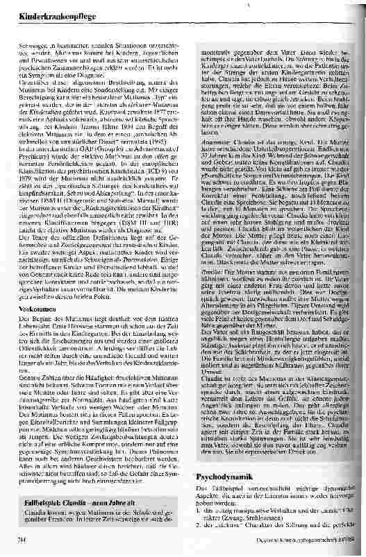 Vorschauseite 2: Das mutistische Kind