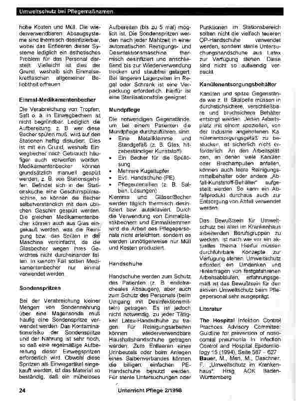 Vorschauseite 3: Umweltschutz bei Pflegemaßnahmen