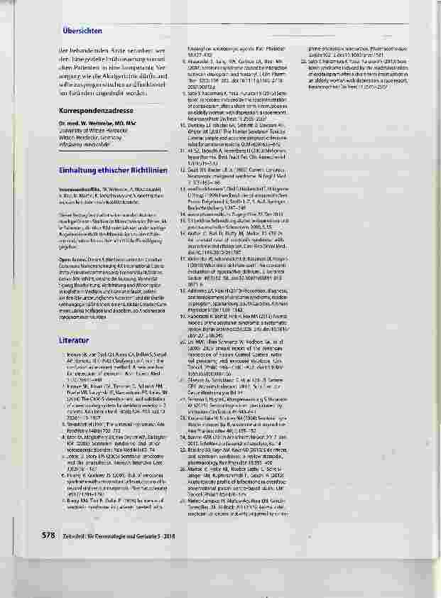 Vorschauseite 6: 89 Jahre, Depression, Sturz mit Beckenfraktur, schwerste Verwirrtheit das serotonerge Syndrom