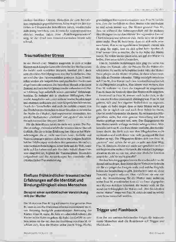 Vorschauseite 2: Traumatisierung und die daraus entstehenden Folgen besser verstehen in der Pflege ein wichtiges Thema.