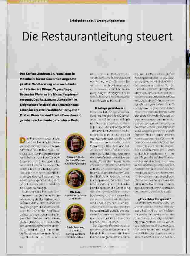 Vorschauseite 1: Die Restaurantleitung steuert