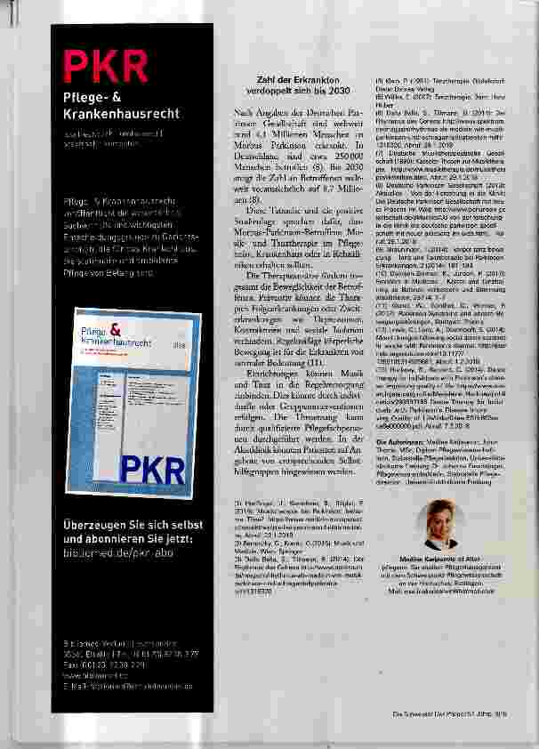 Vorschauseite 3: Im Takt gegen die Krankheit