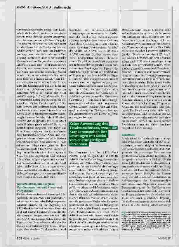 Vorschauseite 3: Die Entsendung von Arbeitnehmervertreterinnen in den Aufsichtsrat von Krankenanstalten und Altenund Pflegeheimen