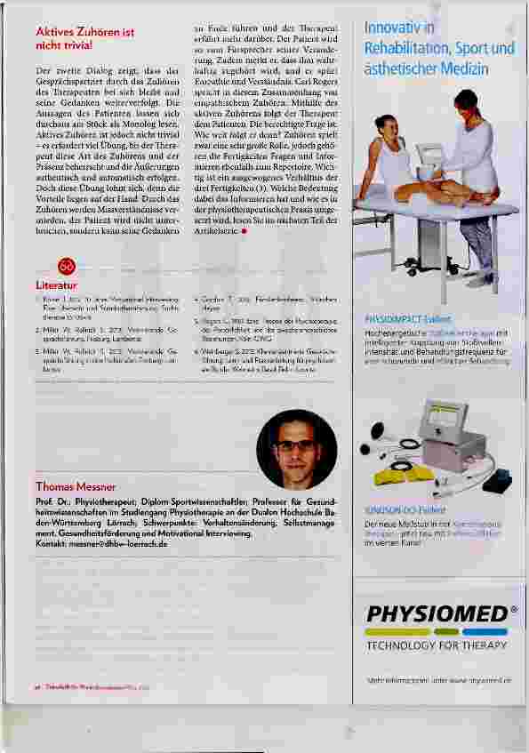 Vorschauseite 5: Motivierende Gesprächsführung in der Physiotherapie