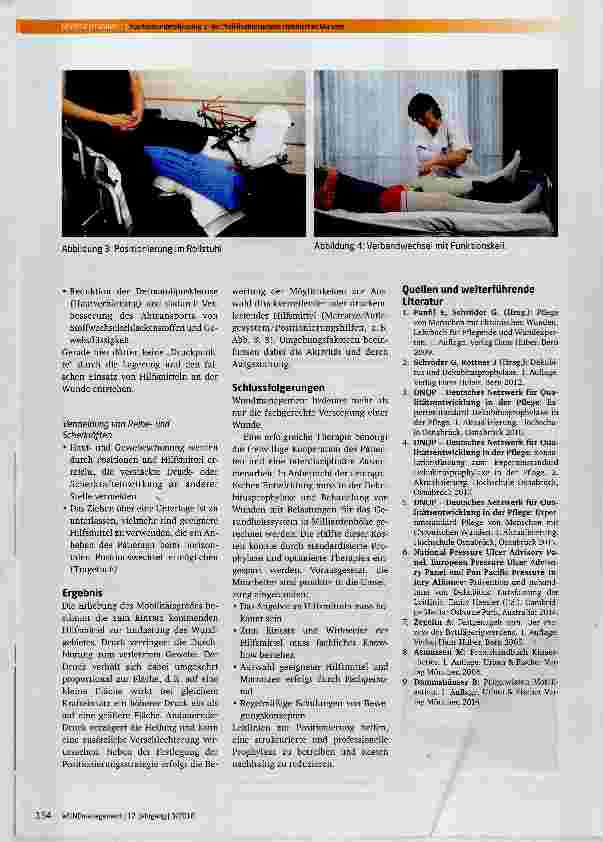 Vorschauseite 3: Positionsunterstützung in der Mobilisationsphase chronischer Wunden
