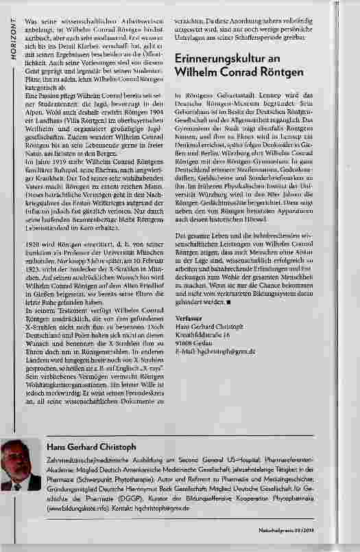 Vorschauseite 4: Wilhelm Conrad Röntgen