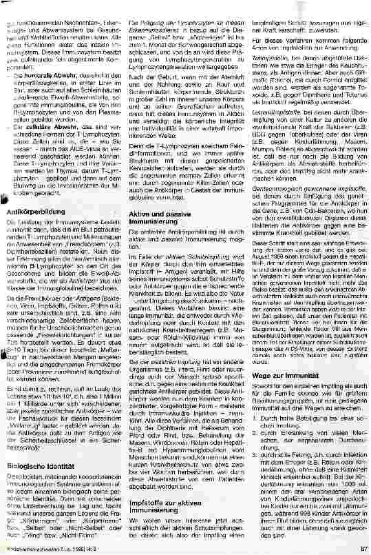 Vorschauseite 2: Impfen nützt - Impfen schützt