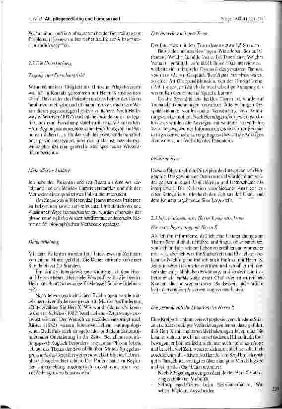Vorschauseite 3: Alt, pflegebedürftig und homosexuell Das Erleben eines betroffenen Patienten und seines Pflegeteams