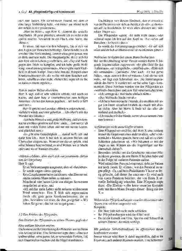 Vorschauseite 5: Alt, pflegebedürftig und homosexuell Das Erleben eines betroffenen Patienten und seines Pflegeteams