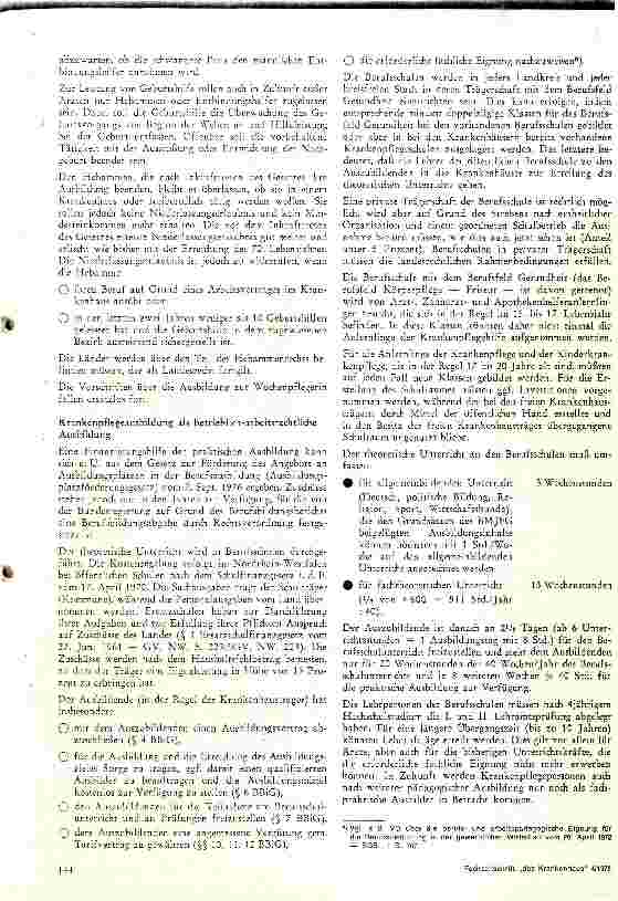 Vorschauseite 5: Neuregelung der Ausbildung der nichtärztlichen Heilberufe