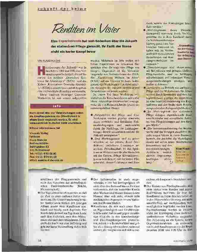 Vorschauseite 3: Kunden von morgen - Heime von gestern
