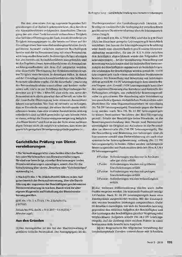 Vorschauseite 1: Gerichtliche Prüfung von Dienstvereinbarungen