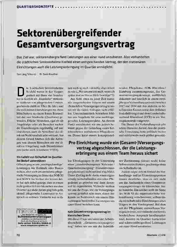 Vorschauseite 1: Sektorenübergreifender Gesamtversorgungsvertrag