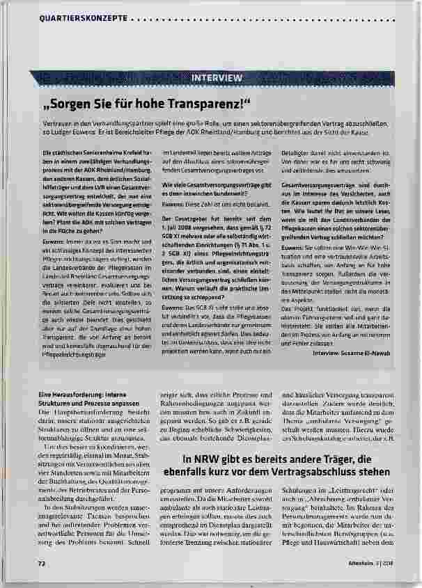 Vorschauseite 3: Sektorenübergreifender Gesamtversorgungsvertrag