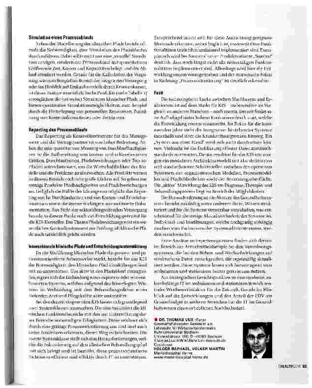 Vorschauseite 3: IT-Systeme als Bindeglied zwischen ambulanter und stationärer Patientenversorgung