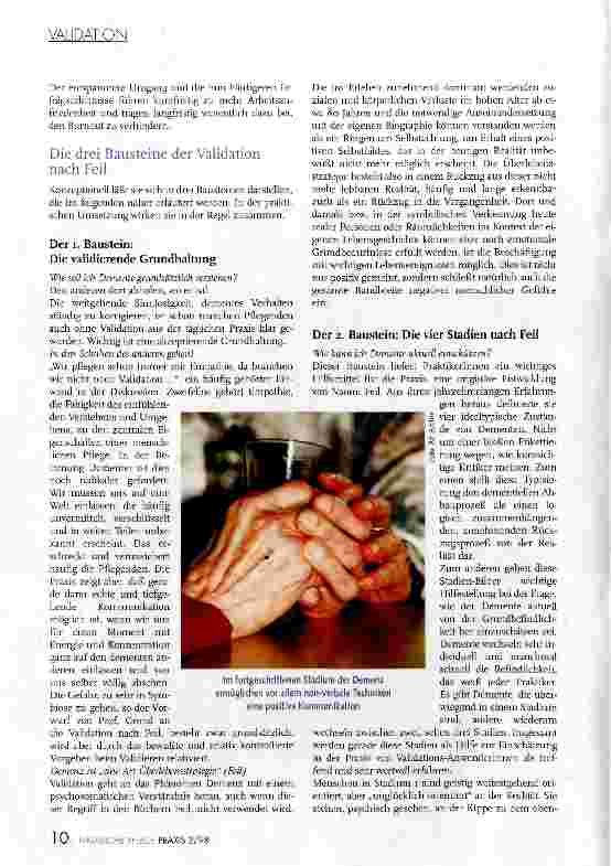 Vorschauseite 2: Bauerntheater oder Königsweg? Validation nach Naomi Feil: Eine realistische Bilanz