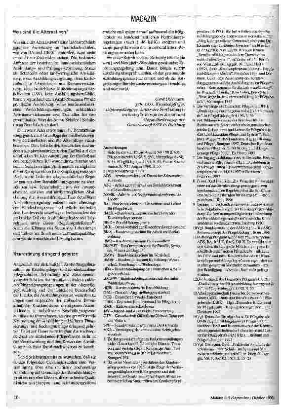 Vorschauseite 3: Neuer Pflegeberuf?