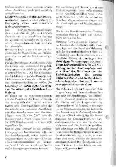 Vorschauseite 2: Information über den Entwurf eines Gesetzes über die Berufe in der Krankenpflege und den Beruf der Hebamme und des Entbindungshelfers