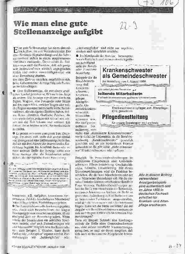 Vorschauseite 1: Wie man eine gute Stellenanzeige aufgibt