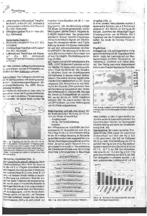 Vorschauseite 2: Der Einfluß moderner Weichlagerungssysteme auf Druck und pO2 im subkutanen Weichteilgewebe über dem Os sacrum