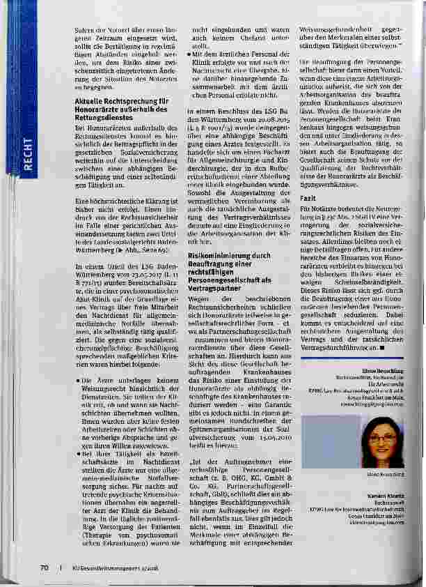 Vorschauseite 3: Risiko Honorararzt