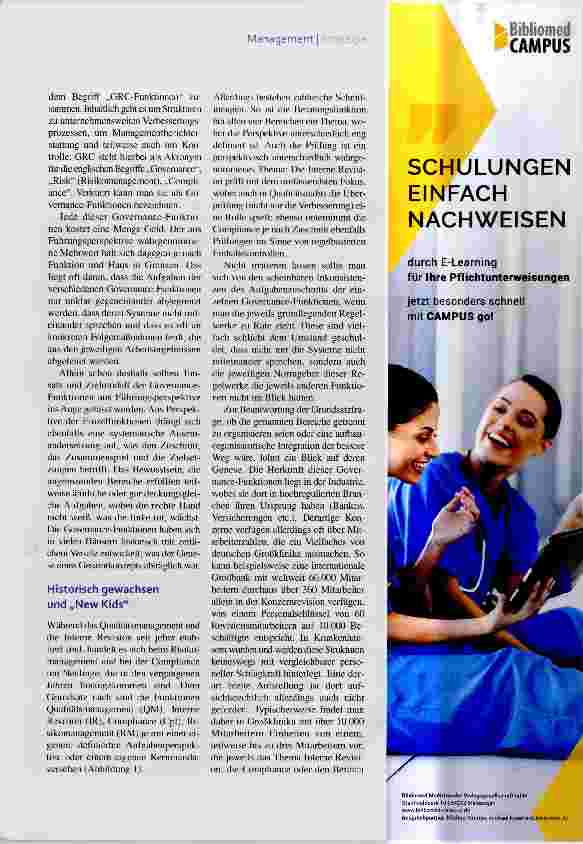 Vorschauseite 2: Integrierte Governance-Strukturen Gemeinsam besser