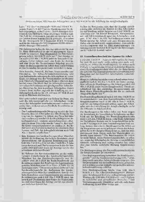 Vorschauseite 3: Pflichten des Arbeitgebers aus § 163 SGB IX (§ 80 SGB IX a. E) bei der Erhebung der Ausgleichsabgabe