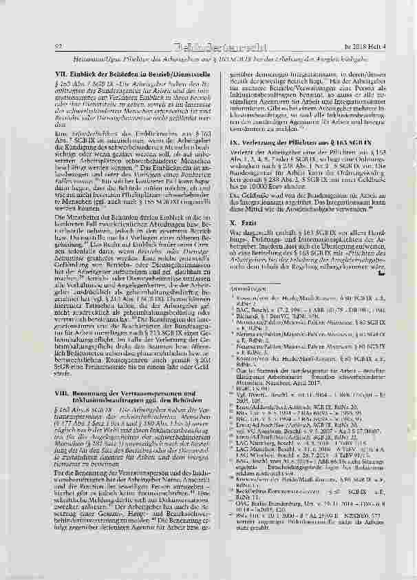 Vorschauseite 5: Pflichten des Arbeitgebers aus § 163 SGB IX (§ 80 SGB IX a. E) bei der Erhebung der Ausgleichsabgabe