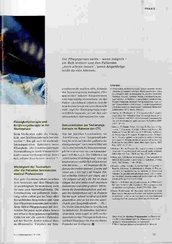 Vorschauseite 4: Der Alltag auf der Intensivstation und die Praxis der palliativen Sedierung
