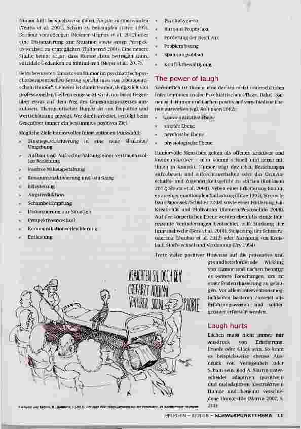 Vorschauseite 2: HUMOR UND LACHEN IN DER PSYCHIATRISCHEN PFLEGE